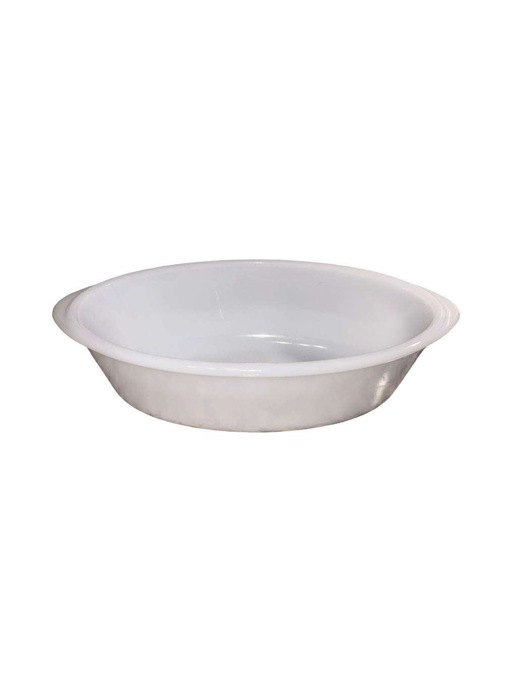 Vintage Glasbake Milk Glass Oval Casserole Dish White Ovenware Made in USA